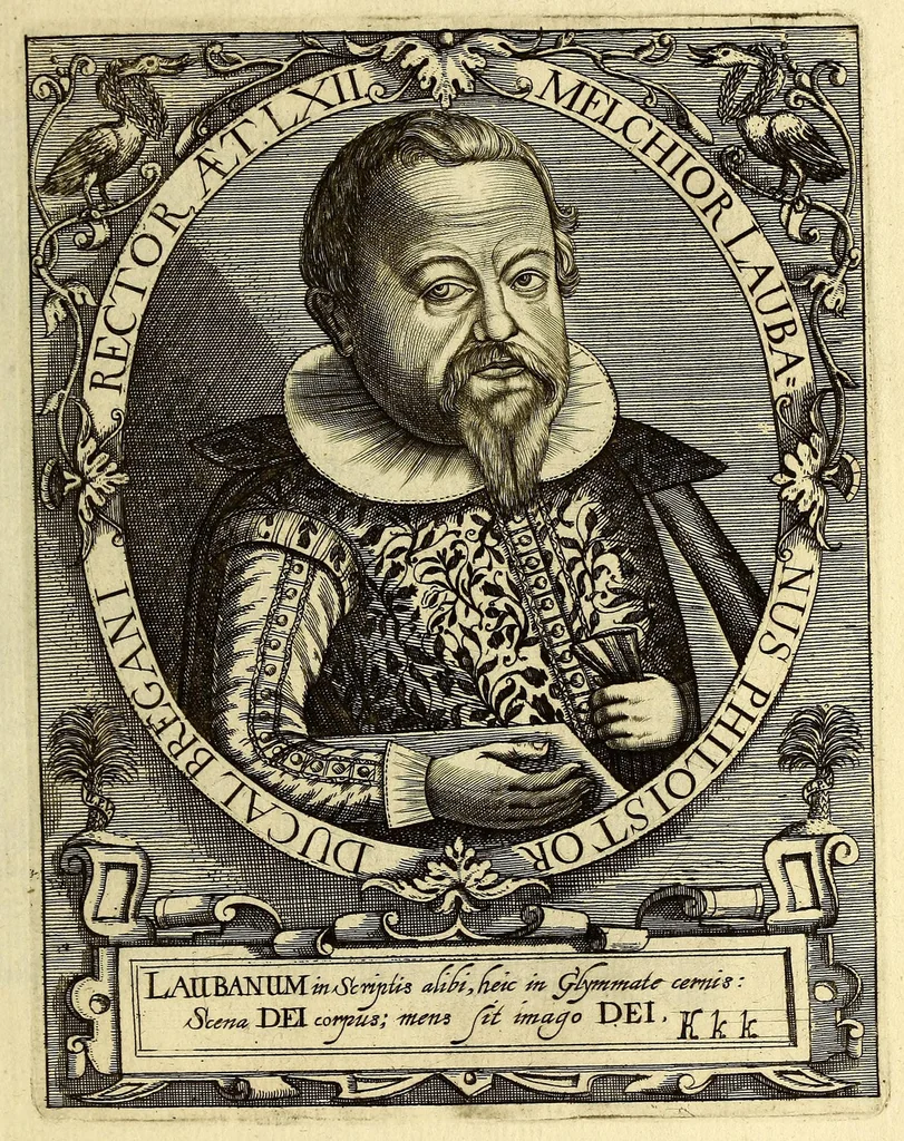 An illustration from Bibliotheca, chalcographica illustrium virtute atque eruditione in tota Europa, clarissimorum virorum theologorum, jurisconsultorum, medicorum, historicorum, geographorum, politicorum, philosophorum, poetarum, musicorum, aliorumque., 1650, leaf 453