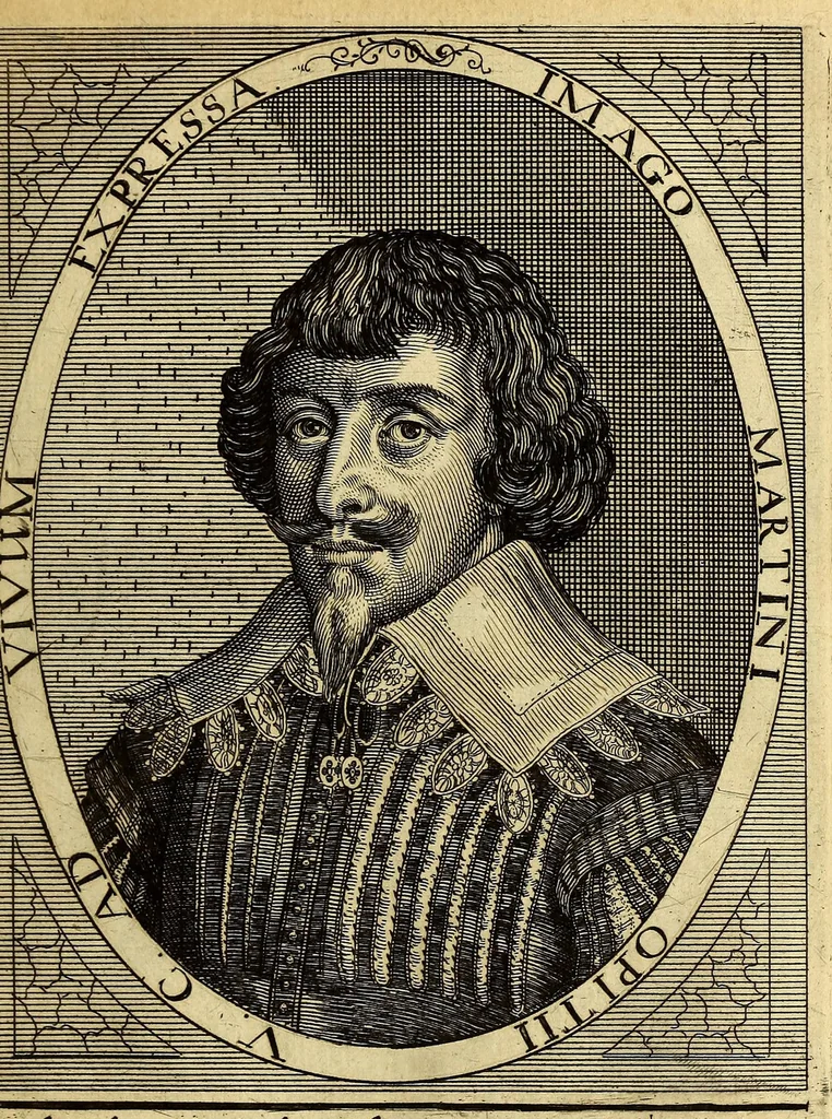 An illustration from Bibliotheca, chalcographica illustrium virtute atque eruditione in tota Europa, clarissimorum virorum theologorum, jurisconsultorum, medicorum, historicorum, geographorum, politicorum, philosophorum, poetarum, musicorum, aliorumque., 1650, leaf 579