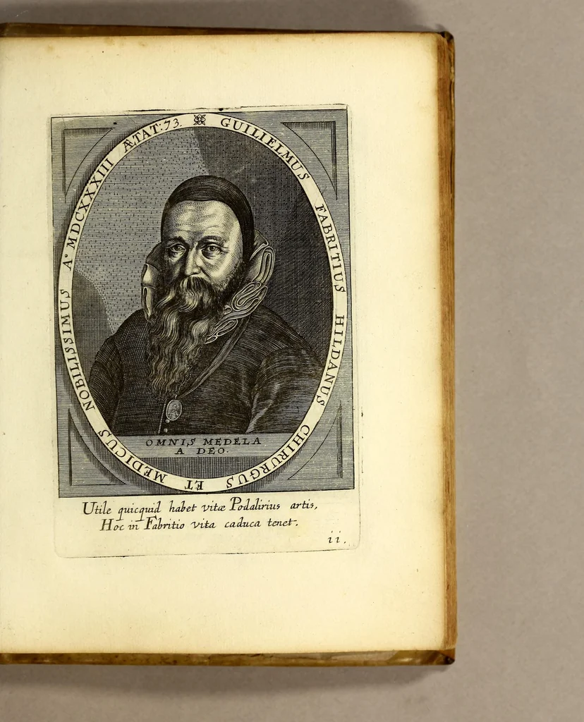 An illustration from Bibliotheca, chalcographica illustrium virtute atque eruditione in tota Europa, clarissimorum virorum theologorum, jurisconsultorum, medicorum, historicorum, geographorum, politicorum, philosophorum, poetarum, musicorum, aliorumque., 1650, leaf 669