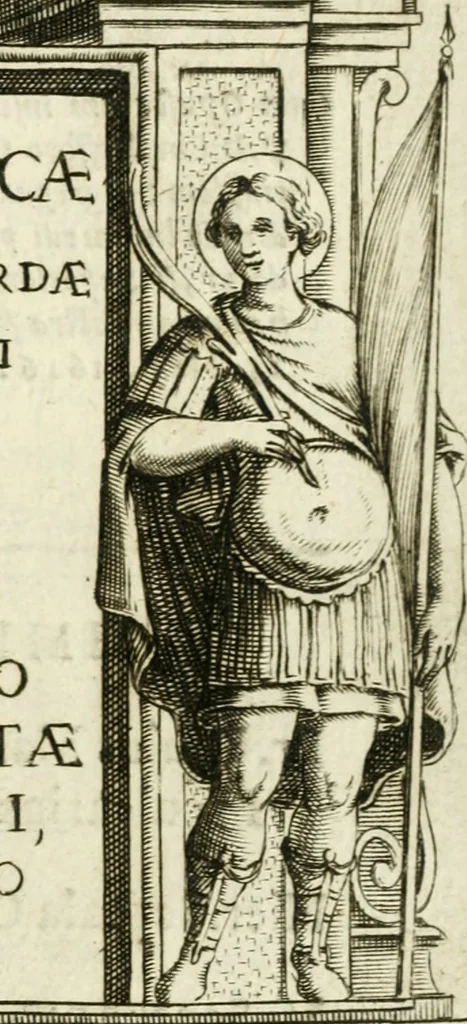 An illustration from Bibliothecae Alexandrinae icones symbolicae p. d. Christofori Giardae ... elogiis illustratae, 1626, leaf 2