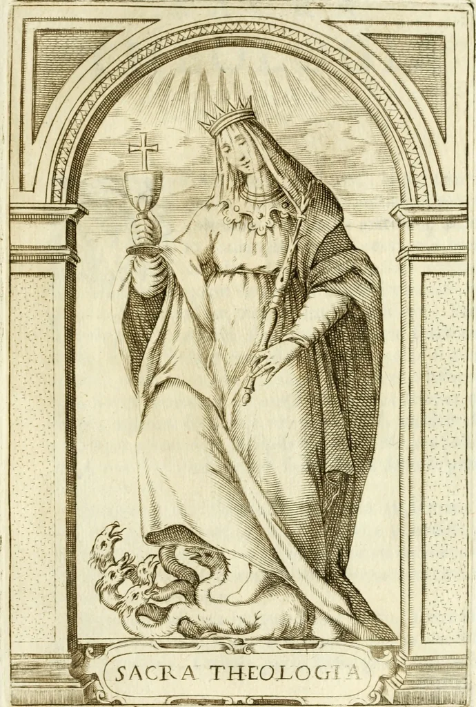 An illustration from Bibliothecae Alexandrinae icones symbolicae p. d. Christofori Giardae ... elogiis illustratae, 1626, leaf 38