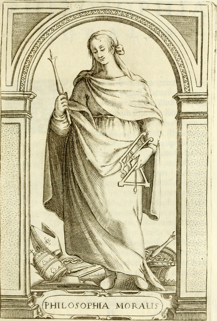 An illustration from Bibliothecae Alexandrinae icones symbolicae p. d. Christofori Giardae ... elogiis illustratae, 1626, leaf 88