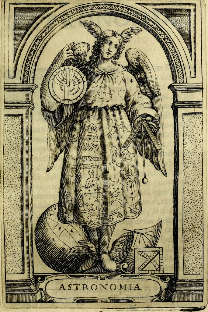 An illustration from Bibliothecae Alexandrinae icones symbolicae P.D. Christofori Giardae cler. reg. S. Pauli elogiis illustratae, 1628, leaf 144