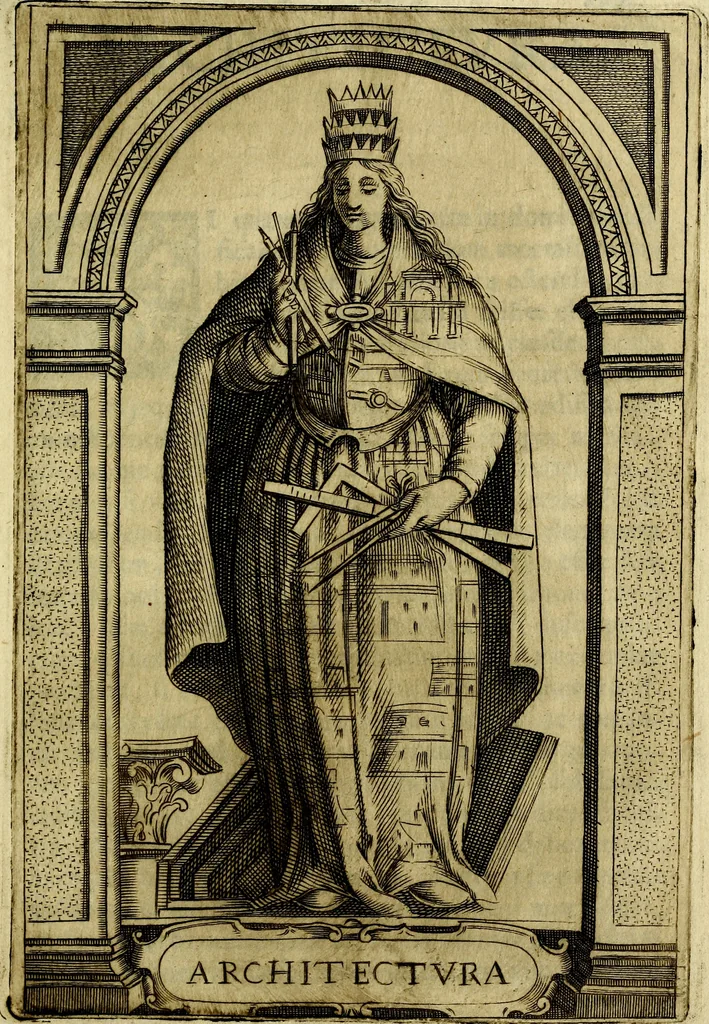 An illustration from Bibliothecae Alexandrinae icones symbolicae P.D. Christofori Giardae cler. reg. S. Pauli elogiis illustratae, 1628, leaf 174