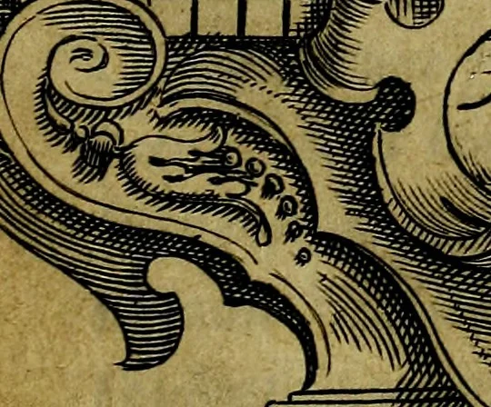 An illustration from Bibliothecae Alexandrinae icones symbolicae P.D. Christofori Giardae cler. reg. S. Pauli elogiis illustratae, 1628, leaf 4