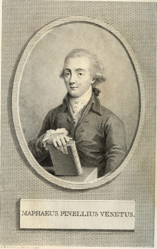 An illustration from Bibliotheca Maphaei Pinellii Veneti magno jam studio collecta, 1787, leaf 5
