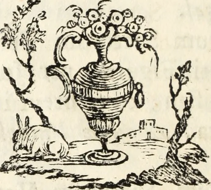 An illustration from Bibliotheca Maphaei Pinellii Veneti magno jam studio collecta, 1787, leaf 85