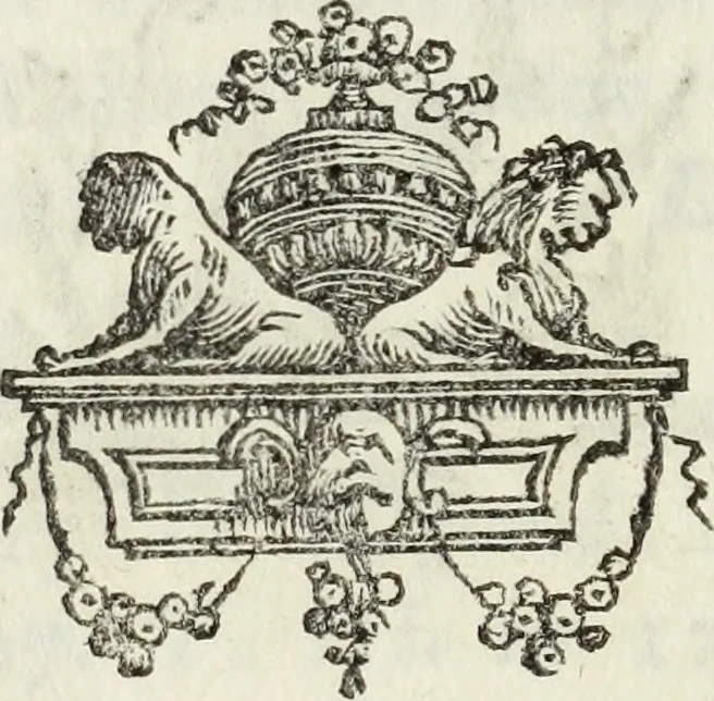 An illustration from Bibliotheca Maphaei Pinellii Veneti magno jam studio collecta, 1787, leaf 209