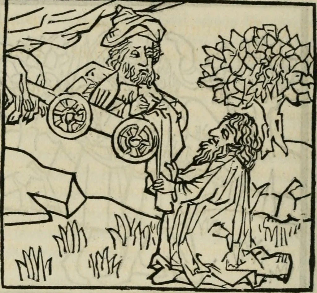 An illustration from Bibliotheca Spenceriana; or, A descriptive catalogue of the ... library of George John, earl Spencer, 1814, leaf 195