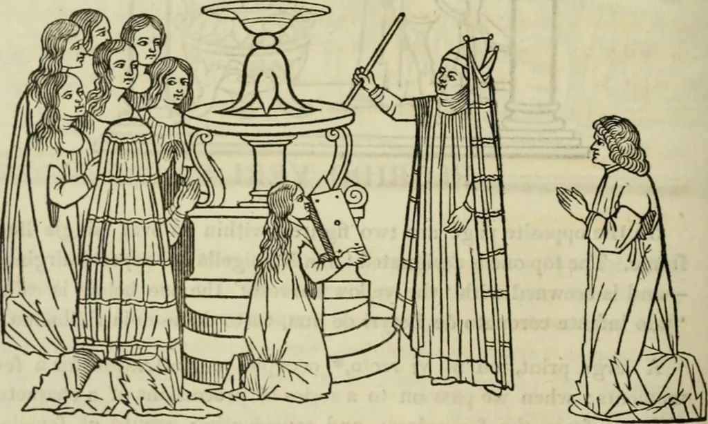 An illustration from Bibliotheca Spenceriana; or, A descriptive catalogue of the ... library of George John, earl Spencer, 1814, leaf 183