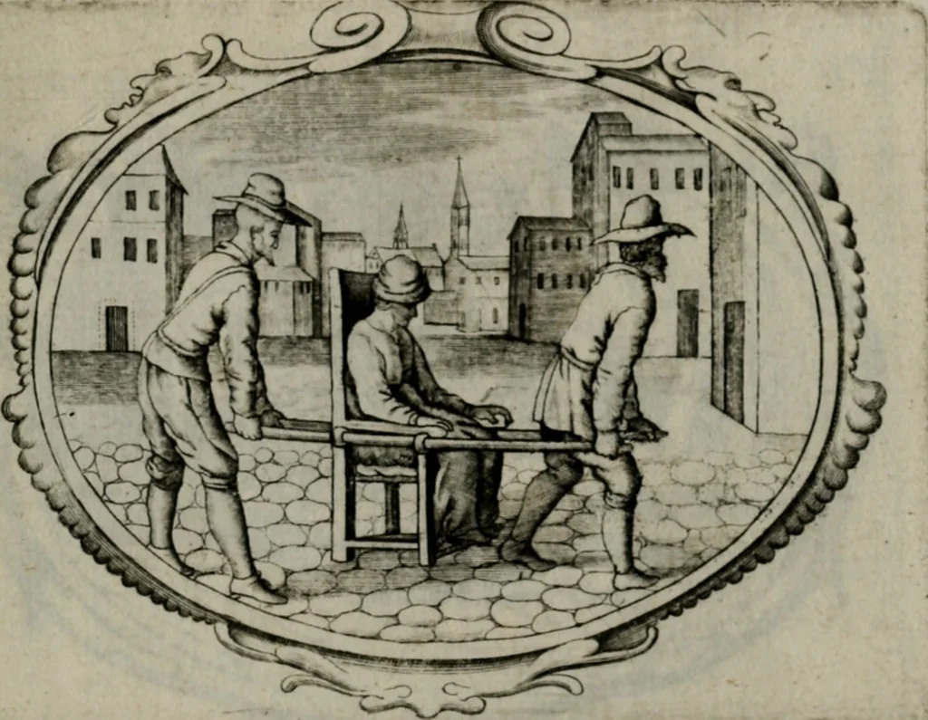 An illustration from Biblische Emblemata und Figuren : welche in den zweyen verneurten Stuben desz Hospitals zum heiligen Geist in Nürmberg allen Krancken zu sondern Trost anstatt der Schrifft sind vorgemalet worden. In Küpffer gestochen durch : Johanni Pfann .., 1626, leaf 26