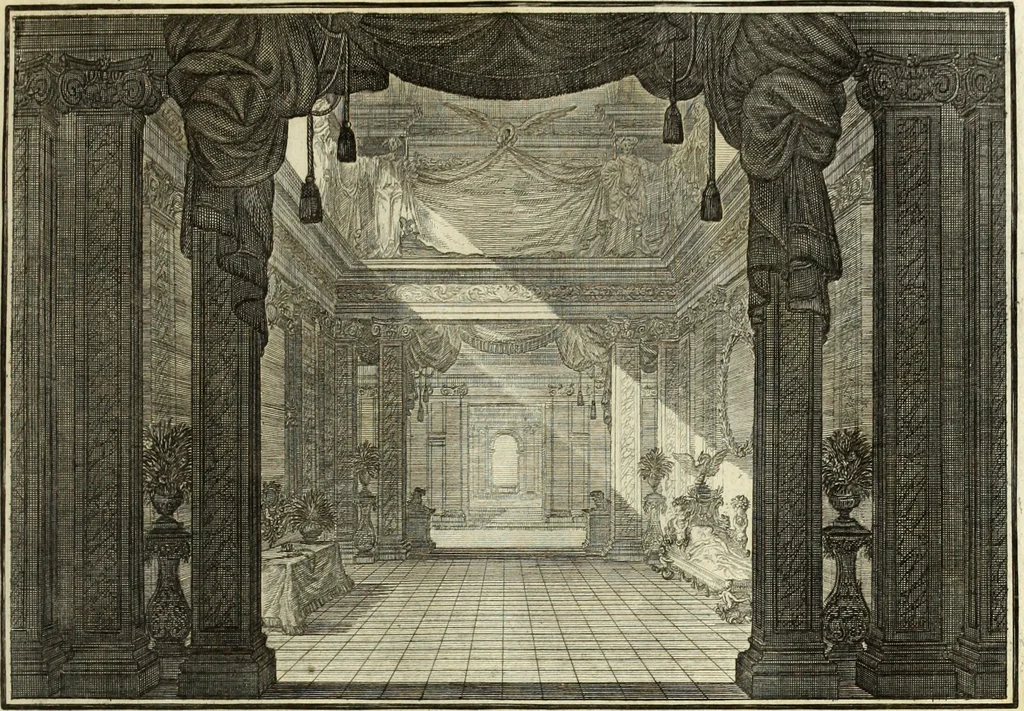 An illustration from Biblisches Engel- u. Kunst Werck : alles das jenige, was in heiliger göttlicher Schrifft Altes und Neuen Testaments von den heiligen Engels Gottes ... zu finden ist ... in zierlichen Kupffern, mit beygefüngten teutschen Erklärungs und Andachs-Reimen vorstellend, 1705, leaf 136