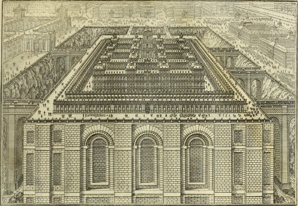 An illustration from Biblisches Engel- u. Kunst Werck : alles das jenige, was in heiliger göttlicher Schrifft Altes und Neuen Testaments von den heiligen Engels Gottes ... zu finden ist ... in zierlichen Kupffern, mit beygefüngten teutschen Erklärungs und Andachs-Reimen vorstellend, 1705, leaf 138