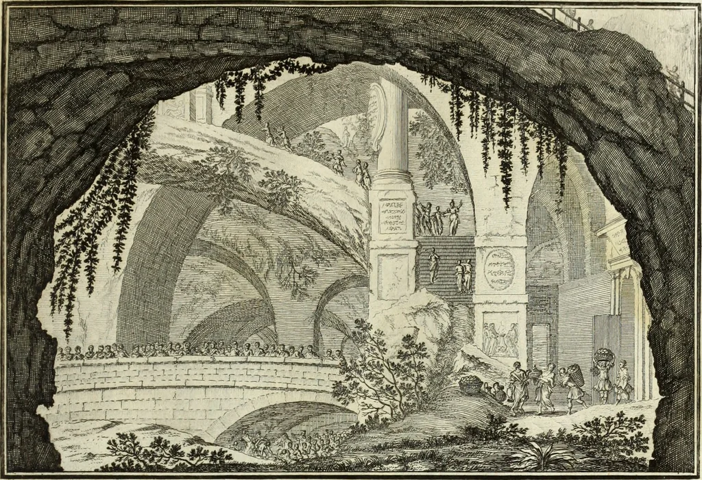 An illustration from Biblisches Engel- u. Kunst Werck : alles das jenige, was in heiliger göttlicher Schrifft Altes und Neuen Testaments von den heiligen Engels Gottes ... zu finden ist ... in zierlichen Kupffern, mit beygefüngten teutschen Erklärungs und Andachs-Reimen vorstellend, 1705, leaf 148