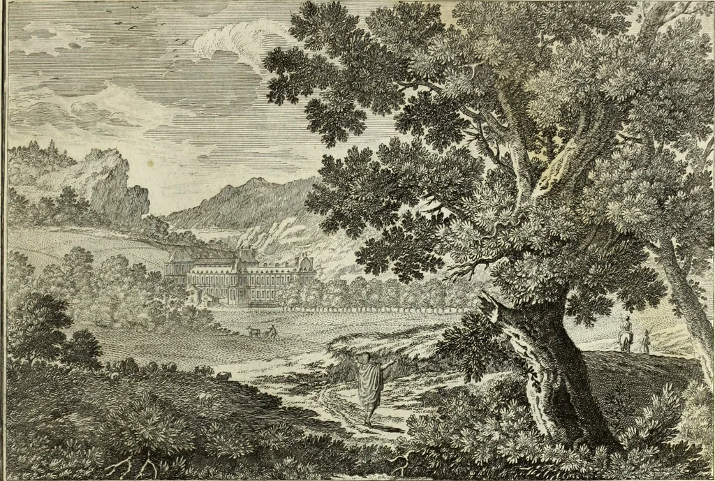 An illustration from Biblisches Engel- u. Kunst Werck : alles das jenige, was in heiliger göttlicher Schrifft Altes und Neuen Testaments von den heiligen Engels Gottes ... zu finden ist ... in zierlichen Kupffern, mit beygefüngten teutschen Erklärungs und Andachs-Reimen vorstellend, 1705, leaf 226