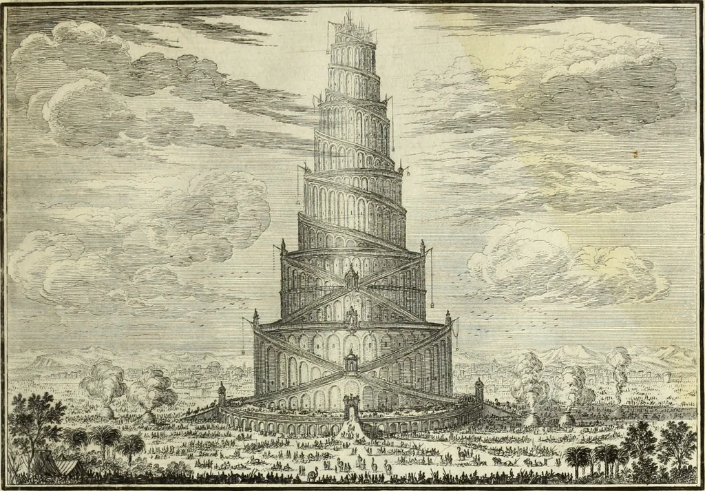 An illustration from Biblisches Engel- u. Kunst Werck : alles das jenige, was in heiliger göttlicher Schrifft Altes und Neuen Testaments von den heiligen Engels Gottes ... zu finden ist ... in zierlichen Kupffern, mit beygefüngten teutschen Erklärungs und Andachs-Reimen vorstellend, 1705, leaf 24