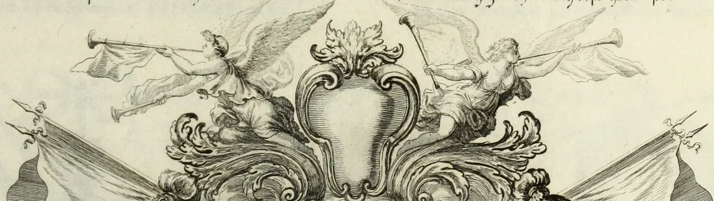 An illustration from Biblisches Engel- u. Kunst Werck : alles das jenige, was in heiliger göttlicher Schrifft Altes und Neuen Testaments von den heiligen Engels Gottes ... zu finden ist ... in zierlichen Kupffern, mit beygefüngten teutschen Erklärungs und Andachs-Reimen vorstellend, 1705, leaf 62