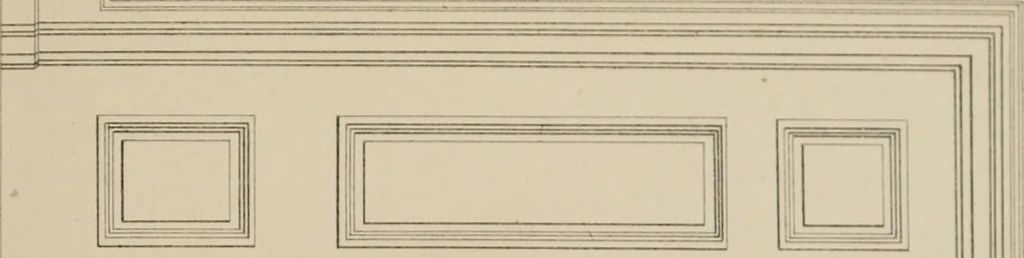 An illustration from Bicknell's village builder. Elevations and plans for cottages, villas, suburban residences, farm houses [etc.] also exterior and interior details for public and private buildings, with approved forms of contracts and specifications. Containing fifty-five plates drawn to scale, 1872, leaf 142