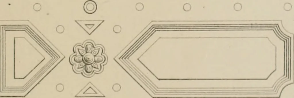 An illustration from Bicknell's village builder. Elevations and plans for cottages, villas, suburban residences, farm houses [etc.] also exterior and interior details for public and private buildings, with approved forms of contracts and specifications. Containing fifty-five plates drawn to scale, 1872, leaf 142