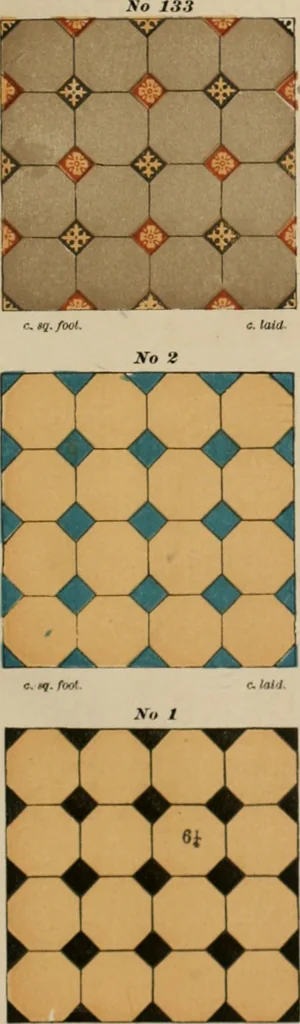 An illustration from Bicknell's village builder. Elevations and plans for cottages, villas, suburban residences, farm houses [etc.] also exterior and interior details for public and private buildings, with approved forms of contracts and specifications. Containing fifty-five plates drawn to scale, 1872, leaf 200
