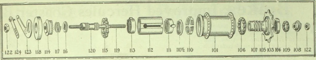An illustration from Bicycle accessories and repair supplies : bicycles, motorcycle accessories, motor accessories : [catalogue, 1918, leaf 19