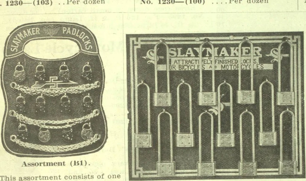 An illustration from Bicycle accessories and repair supplies : bicycles, motorcycle accessories, motor accessories : [catalogue, 1918, leaf 45