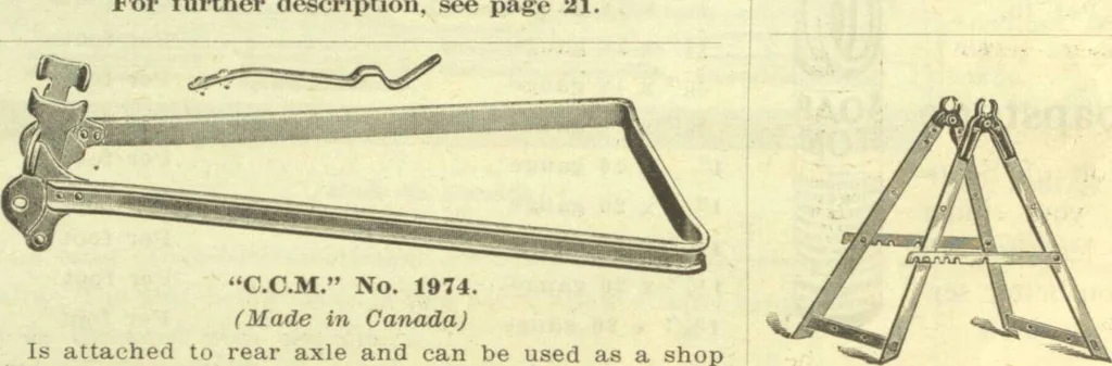 An illustration from Bicycle accessories and repair supplies : bicycles, motorcycle accessories, motor accessories : [catalogue, 1918, leaf 62