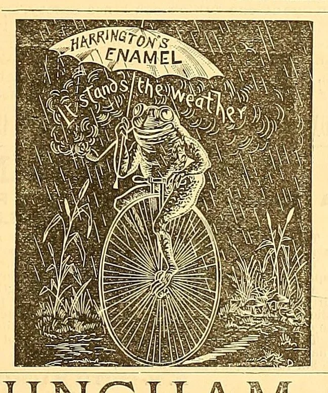 An illustration from The bicycling world, 1881, leaf 21
