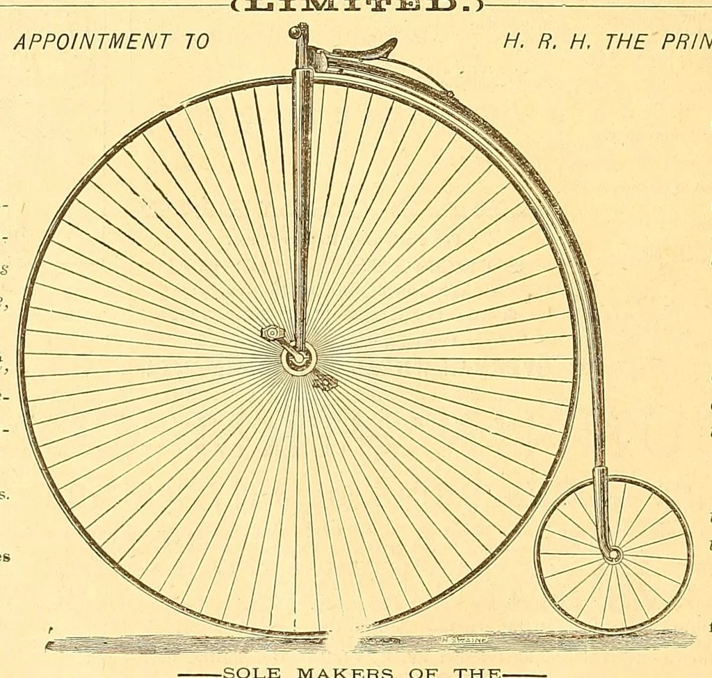 An illustration from The bicycling world, 1881, leaf 278