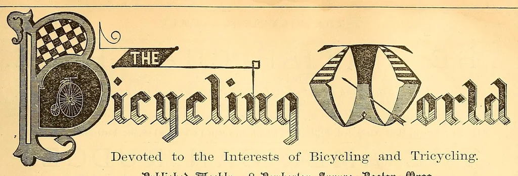 An illustration from The bicycling world, 1881, leaf 45