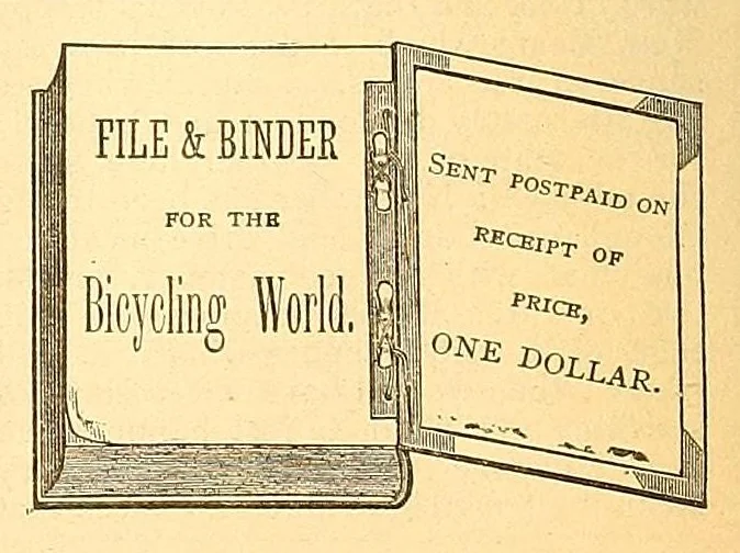 An illustration from The bicycling world, 1881, leaf 138