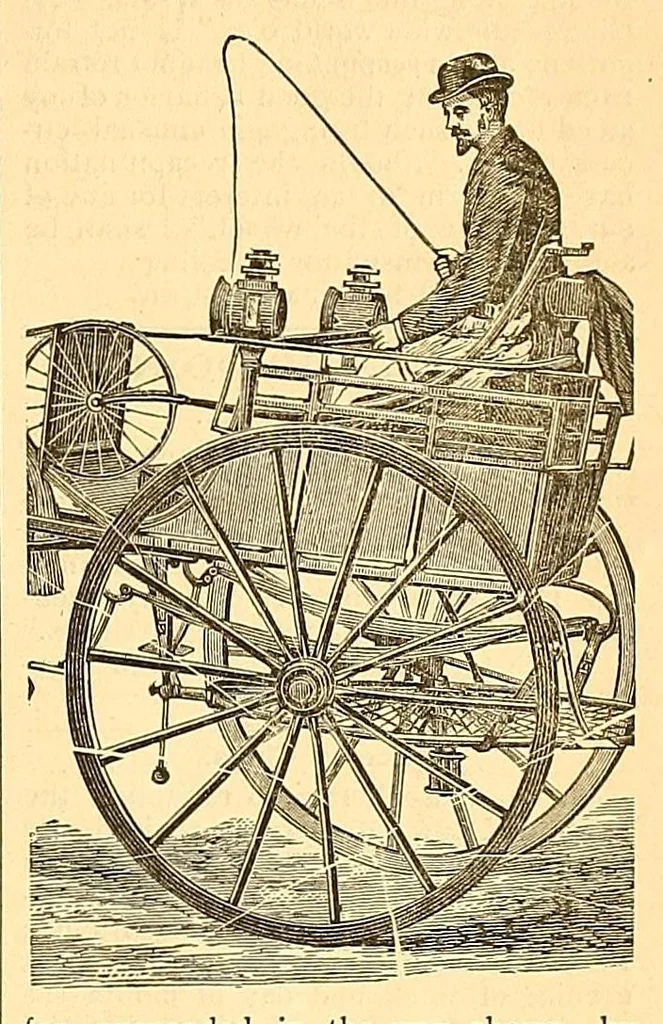 An illustration from The bicycling world, 1881, leaf 193