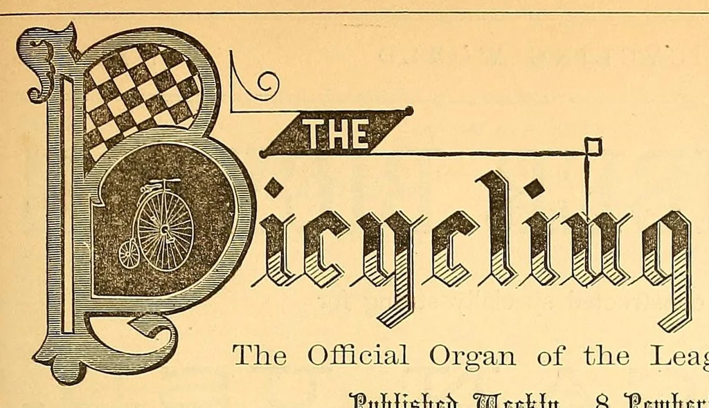 An illustration from The bicycling world, 1881, leaf 213