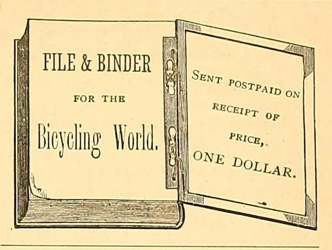 An illustration from The bicycling world, 1881, leaf 323