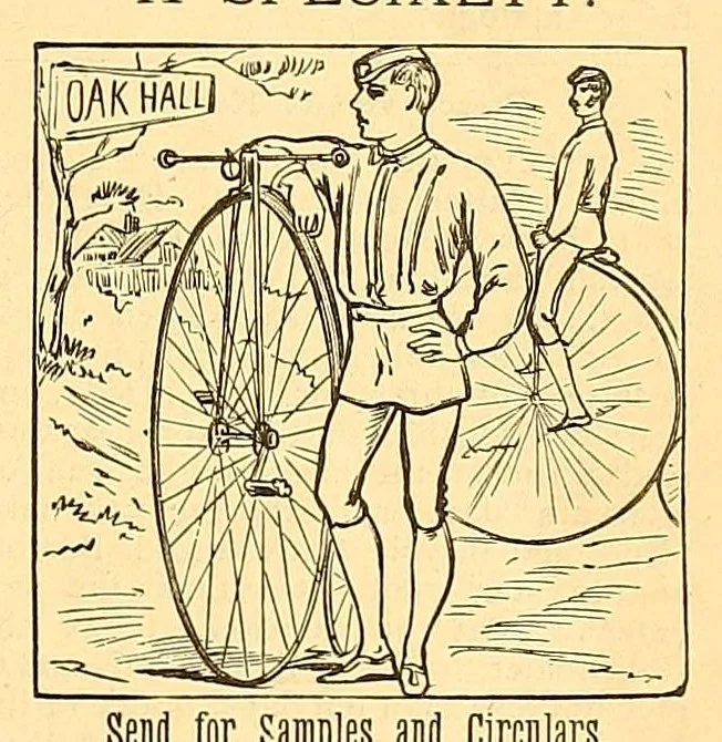 An illustration from The bicycling world, 1881, leaf 69