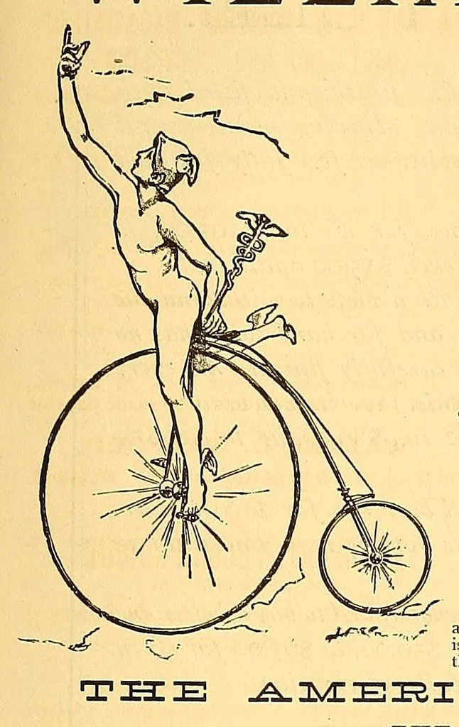 An illustration from The bicycling world & archery field, 1880, leaf 315