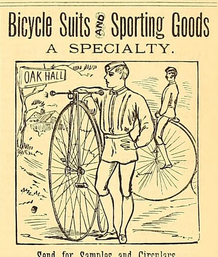 An illustration from The bicycling world, 1881, leaf 121