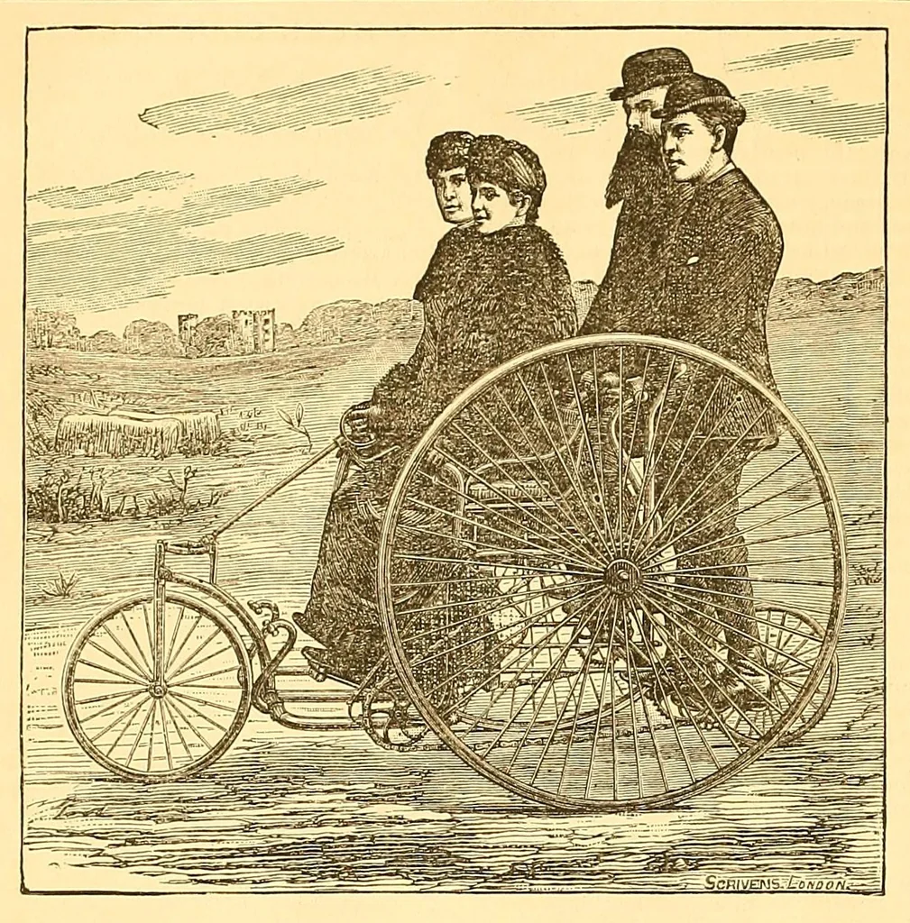 An illustration from The bicycling world, 1881, leaf 306