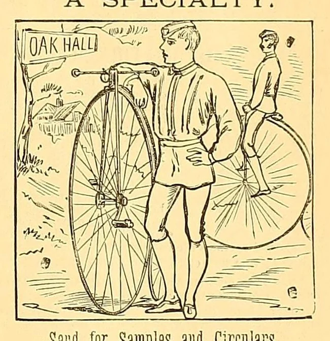 An illustration from The bicycling world, 1881, leaf 49