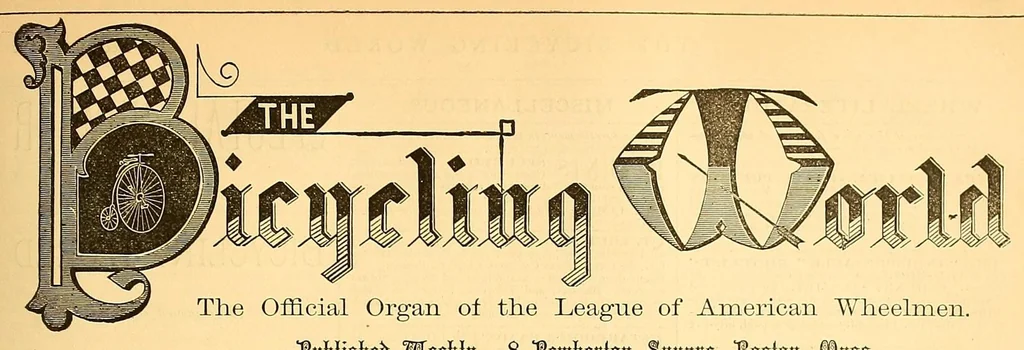 An illustration from The bicycling world, 1881, leaf 85