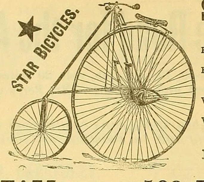 An illustration from The bicycling world, 1881, leaf 172