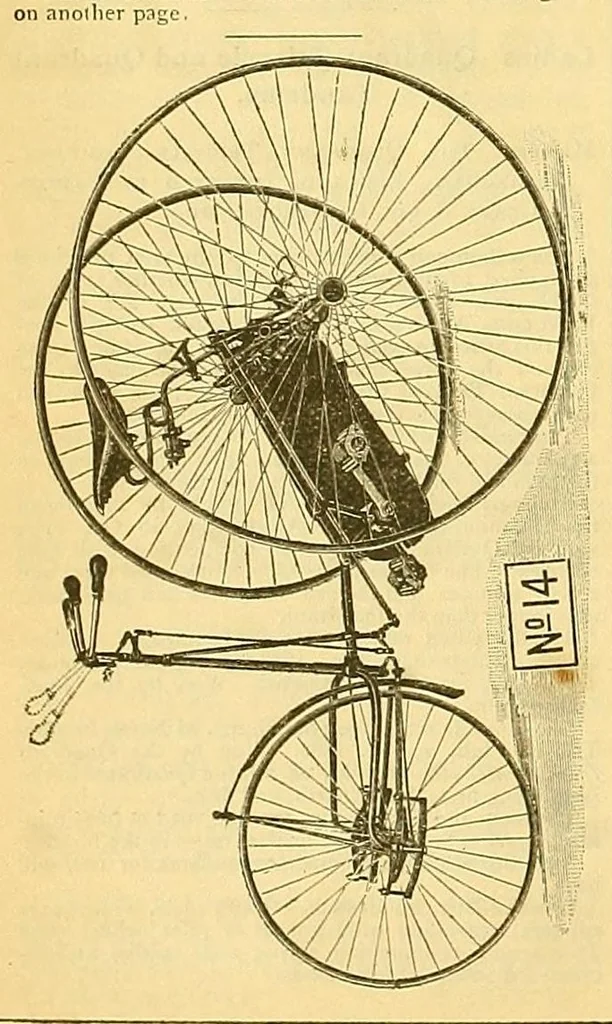 An illustration from The bicycling world, 1881, leaf 238