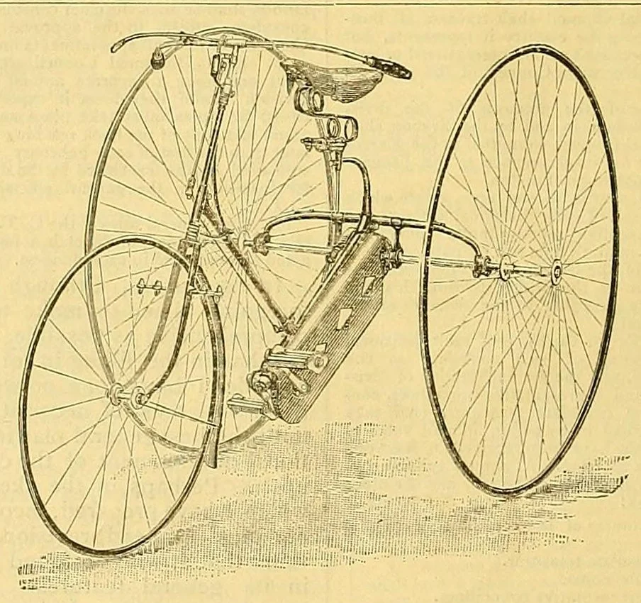 An illustration from The bicycling world, 1881, leaf 356