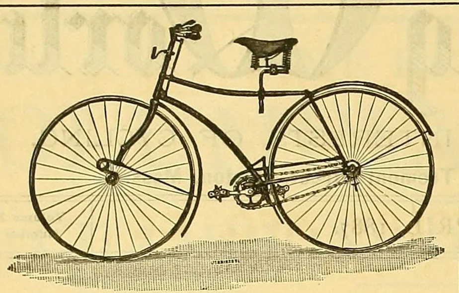 An illustration from The bicycling world, 1881, leaf 406