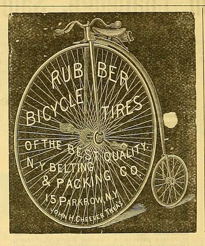 An illustration from The bicycling world, 1881, leaf 60