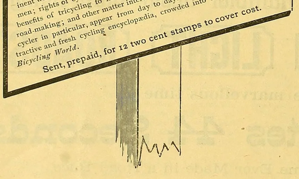 An illustration from The bicycling world, 1881, leaf 104