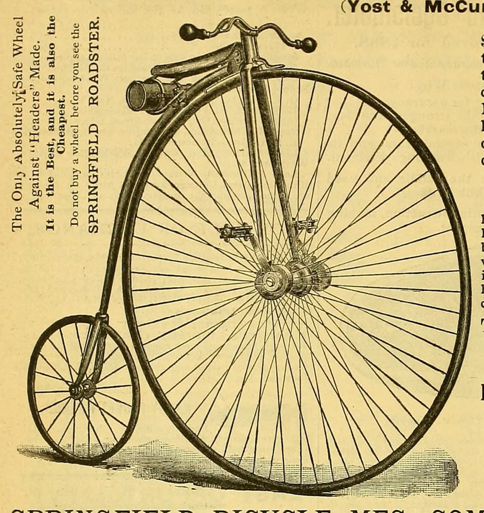 An illustration from The bicycling world, 1881, leaf 236