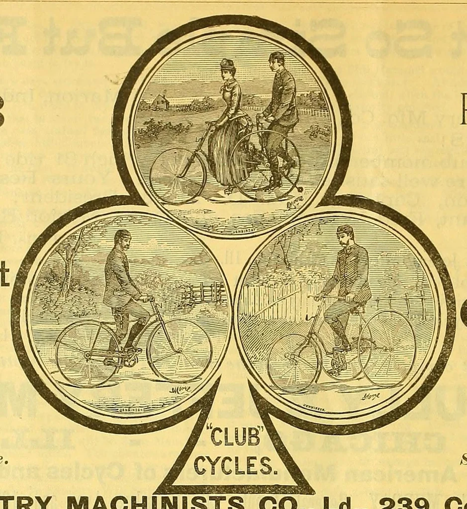An illustration from The bicycling world, 1881, leaf 356