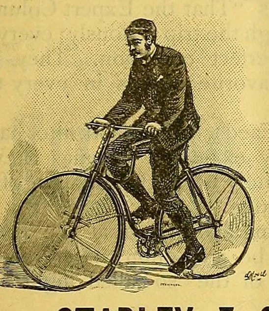 An illustration from The bicycling world, 1881, leaf 401
