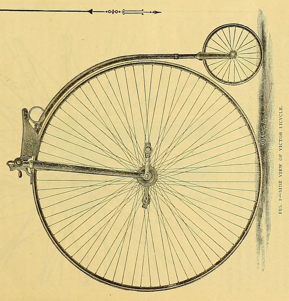 An illustration from The bicycling world, 1881, leaf 45